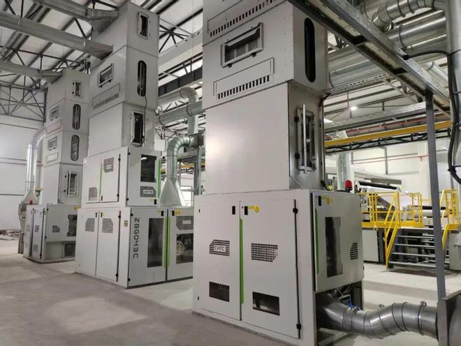 国庆献礼丝路智造！郑纺机中亚第二条高速水刺线顺利开车